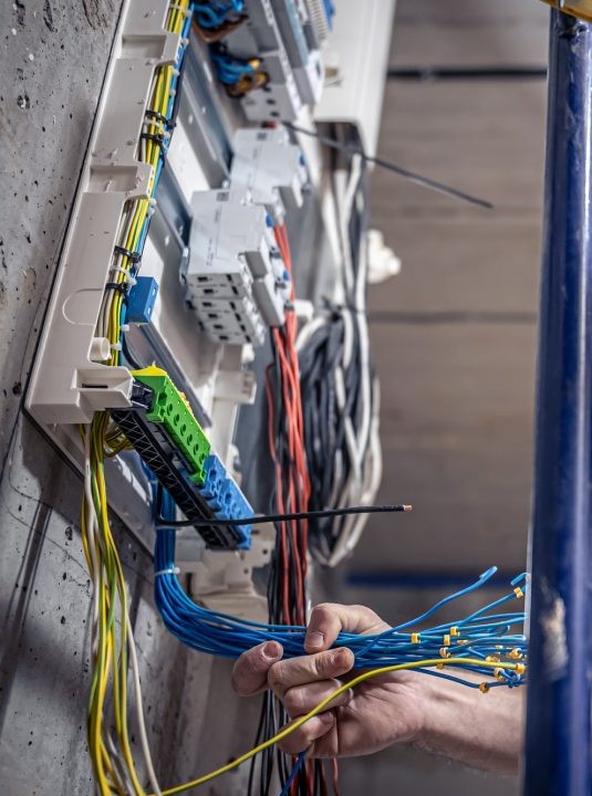 electrical-connecting-cable-Internet Technician Brisbane